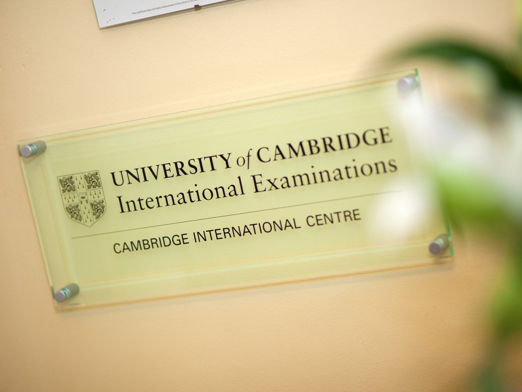 University of Cambridge sign