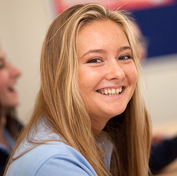 Girl smiling